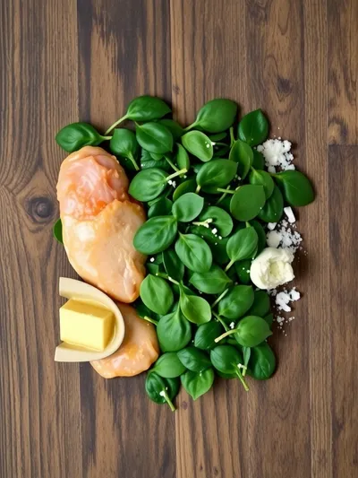 Chicken Florentine Recipe – Easy & Delicious - ingredients preparation
