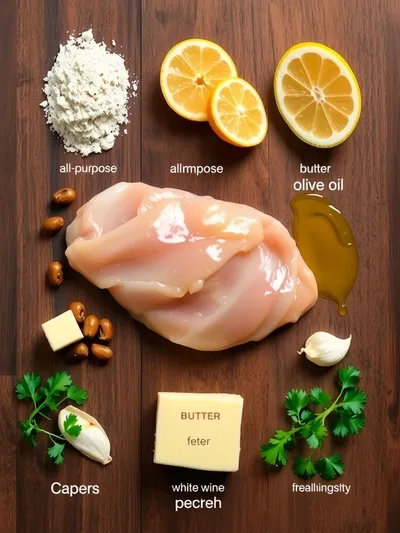 Easy Chicken Piccata Recipe - ingredients preparation