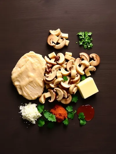 Chicken Stroganoff – Mouthwatering Creamy Delight - ingredients preparation