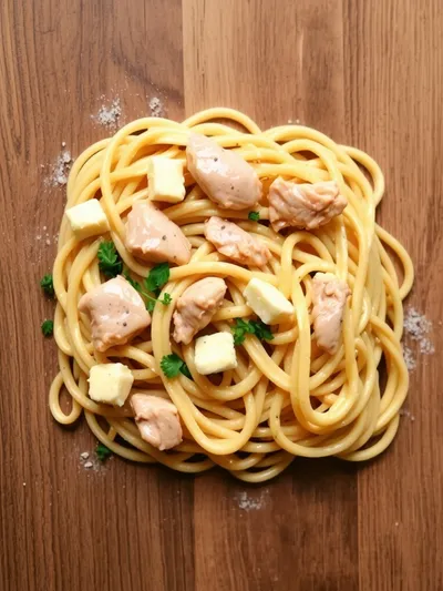 Chicken With Buttered Noodles - ingredients preparation