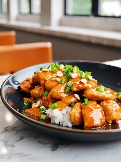 Chinese Peanut Butter Chicken – Easy Sweet & Savory - cooking process