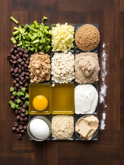 Chocolate Chip Zucchini Bread - ingredients preparation
