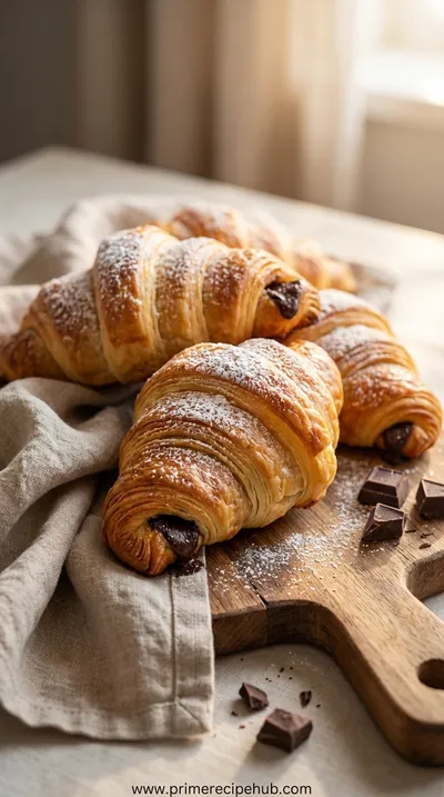 Easy Homemade Chocolate Croissants