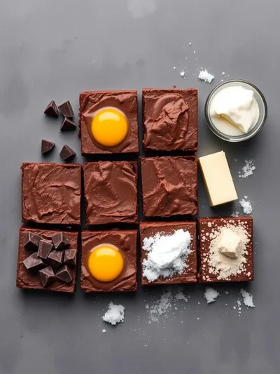Chocolate Mousse Brownies – Creamy Decadent Dessert - ingredients preparation
