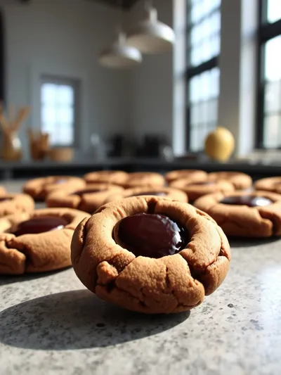 Chocolate Thumbprint Cookies
