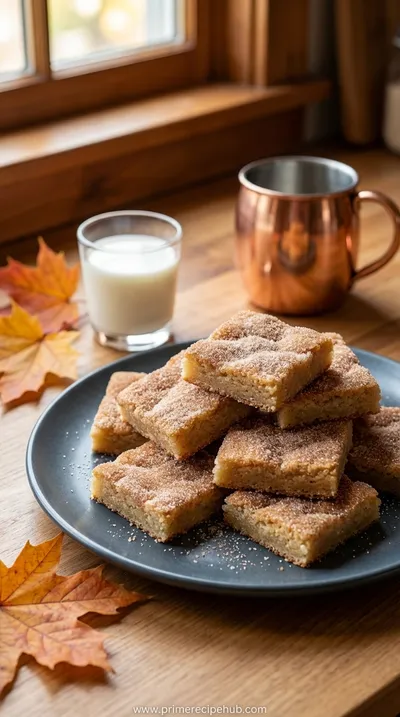Cinnamon Sugar Blondies – Easy Fall Treat