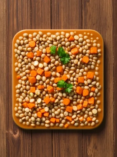 Classic Lentil Soup - ingredients preparation