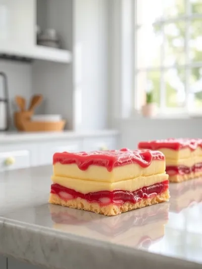 Classic Rhubarb Custard Bars