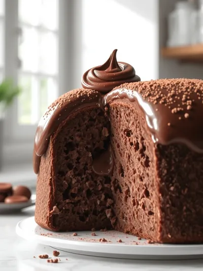 Cocoa and Nutella Yeast Cake