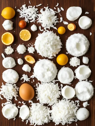 Coconut Cloud Cake – Light and Fluffy Dessert - ingredients preparation