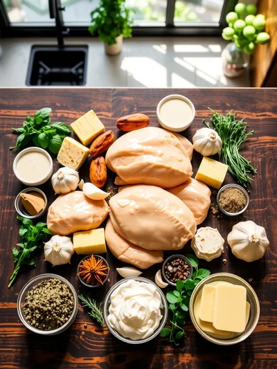 Creamy Chicken – Easy Non‑Alcoholic Copycat - ingredients preparation