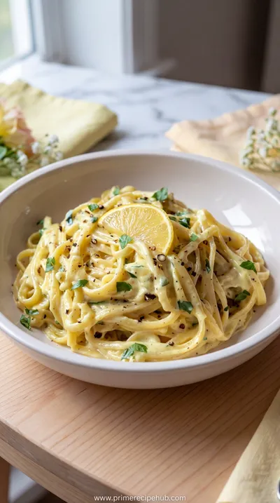 Creamy Lemon Garlic Pasta – Easy Weeknight Dinner