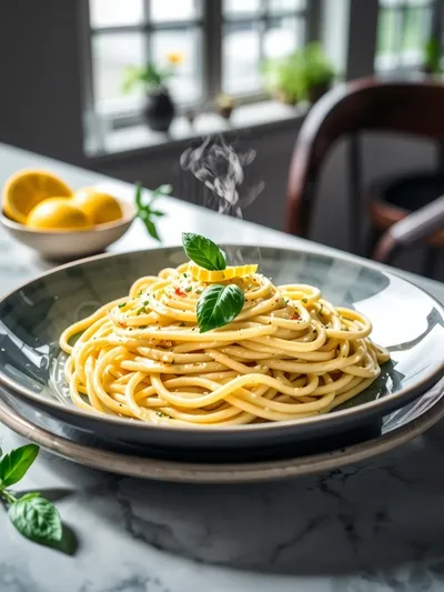 Creamy Lemon Ricotta Pasta – Bright Comforting Dinner - ready to serve