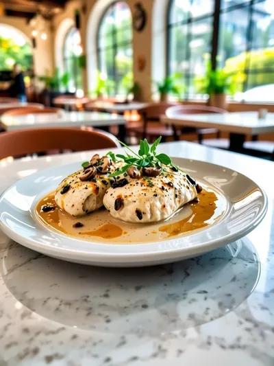 Creamy Mushroom Chicken - ready to serve