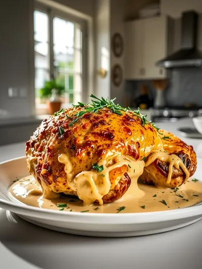 Creamy Oven Baked Chicken Thighs