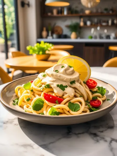 Ultimate Creamy Pasta Salad - cooking process