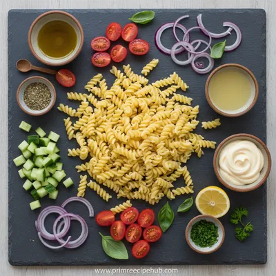 Creamy Pasta Salad – Ultimate Summer Side - cooking process