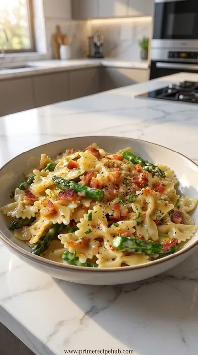 Creamy Pasta With Asparagus