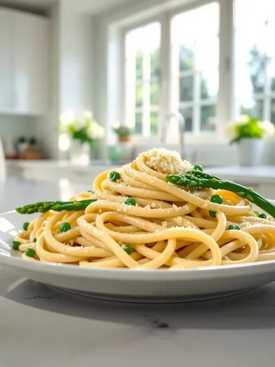 Creamy Pasta with Asparagus