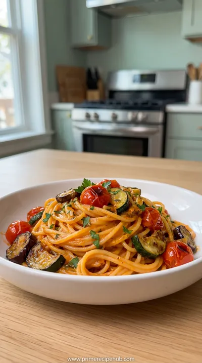 Creamy Roasted Veggie Pasta