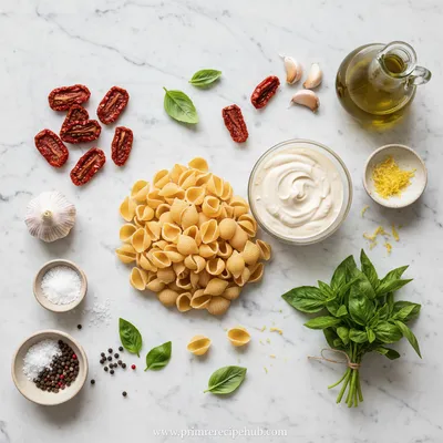 Creamy Sun-Dried Tomato Vegan Pasta - cooking process