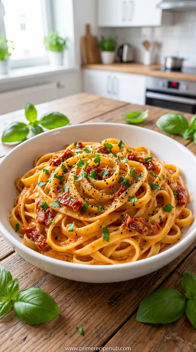 Creamy Sun-Dried Tomato Vegan Pasta
