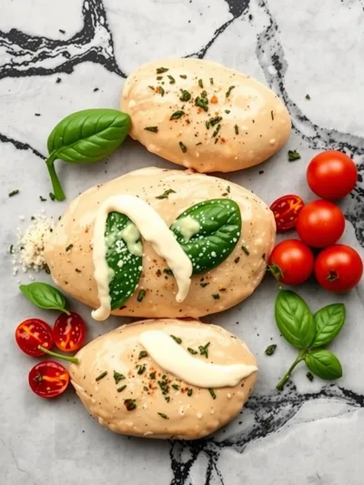 Creamy Tuscan Chicken - ingredients preparation