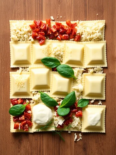 Creamy Tuscan Ravioli - Easy Weeknight Dinner - ingredients preparation