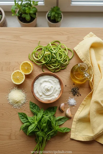Creamy Zucchini Lemon Pasta - cooking process