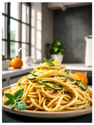 Creamy Zucchini Lemon Pasta Recipe