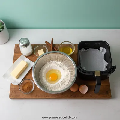 Crispy Air Fryer Churro Bites - cooking process