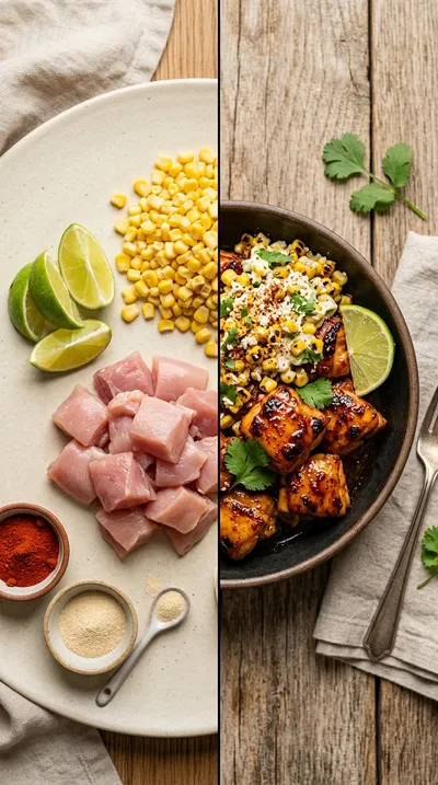 Hot Honey Street Corn Chicken - ready to serve