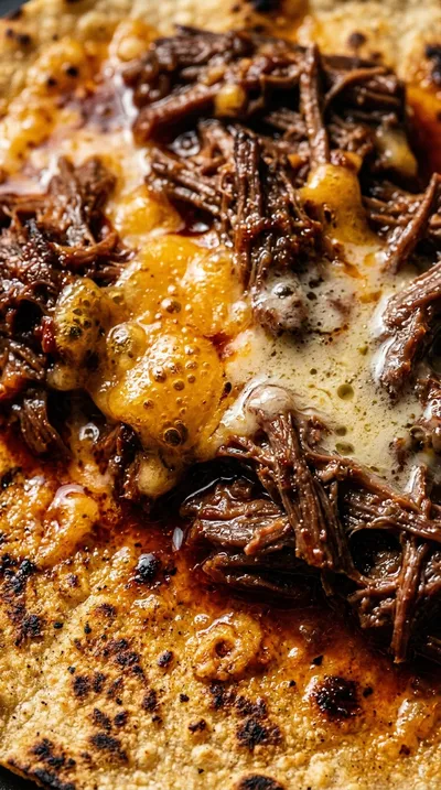 Garlic Parmesan Birria Quesadillas - ingredients preparation