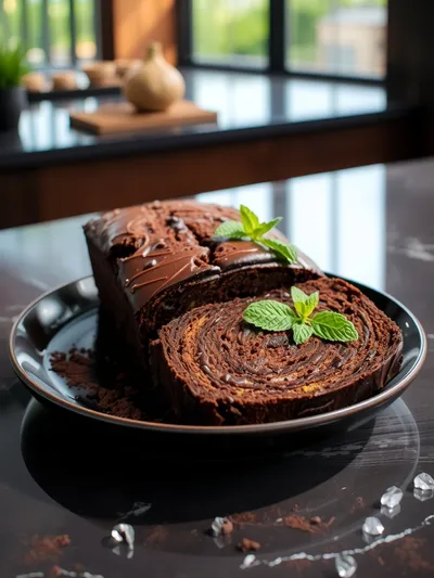 Double Chocolate Zucchini Bread Recipe - cooking process