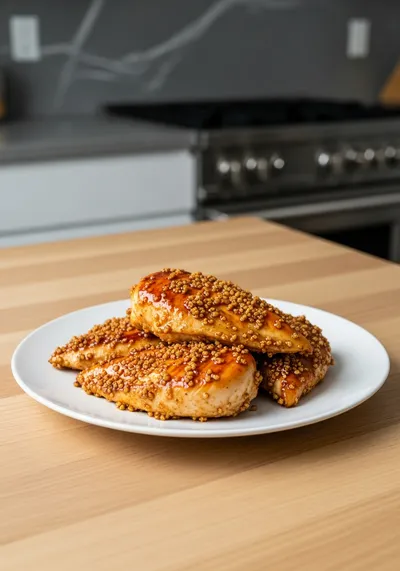 Double Crunch Honey Garlic Chicken Breasts