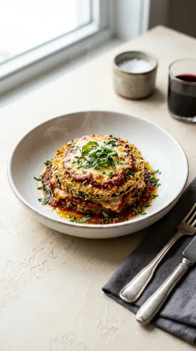 Crispy Baked Eggplant Parmesan