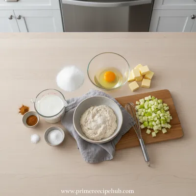 Easiest Sourdough Apple Fritter Discard Loaf - cooking process