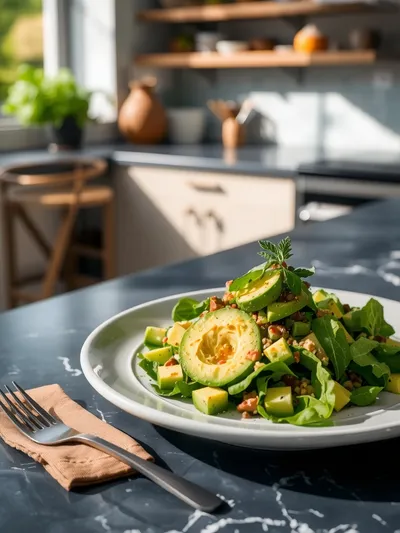 Easy Avocado Salad - cooking process