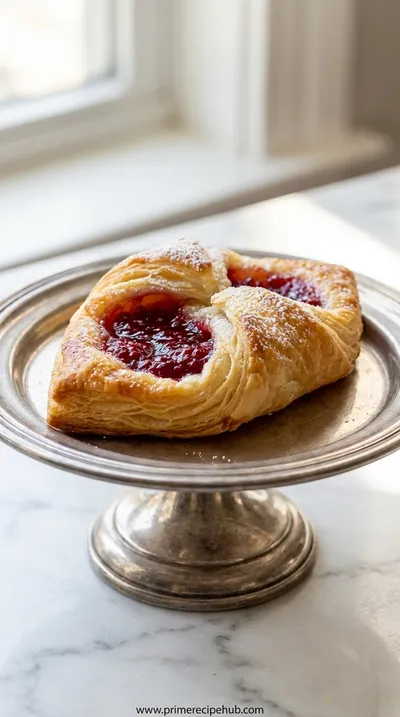 Easy Raspberry Danish with Puff Pastry