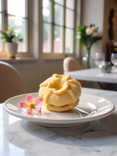 Edible Flower-Pressed Shortbread Cookies - ready to serve