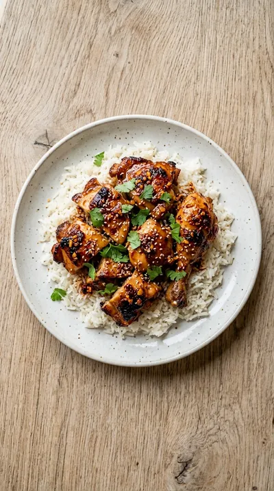 Chili Crisp Hot Honey Chicken - cooking process