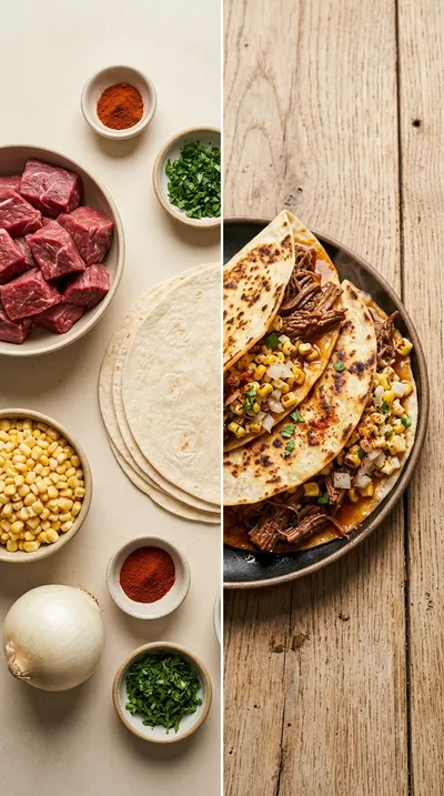 Street Corn Birria Quesadillas - ready to serve