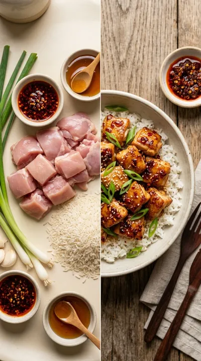 Chili Crisp Hot Honey Chicken - ready to serve