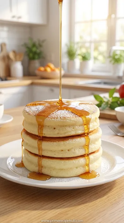 Fluffy Japanese Soufflé Pancakes