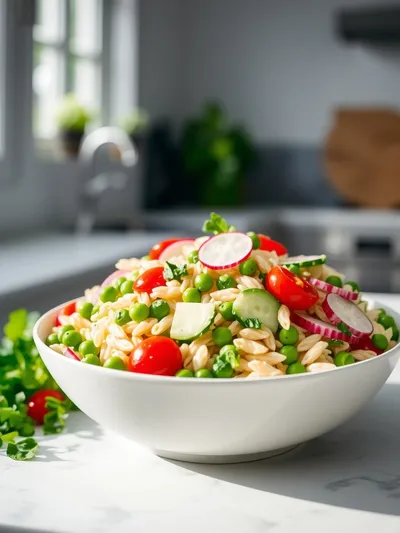 Fresh Spring Orzo Pasta Salad