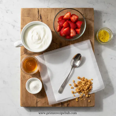 Frozen Strawberry Yogurt Clusters – Healthy No‑Bake Dessert - cooking process