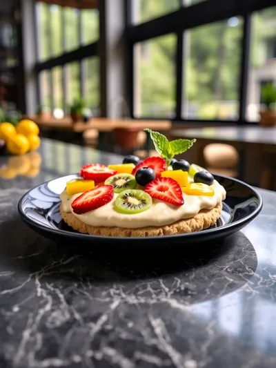 Fruit Pizza Cookies - cooking process