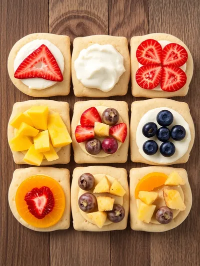 Fruit Pizza Cookies - ingredients preparation