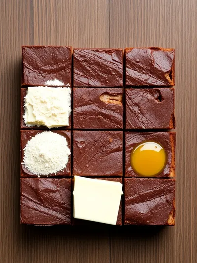 Fudgy Keto Pumpkin Brownie - ingredients preparation