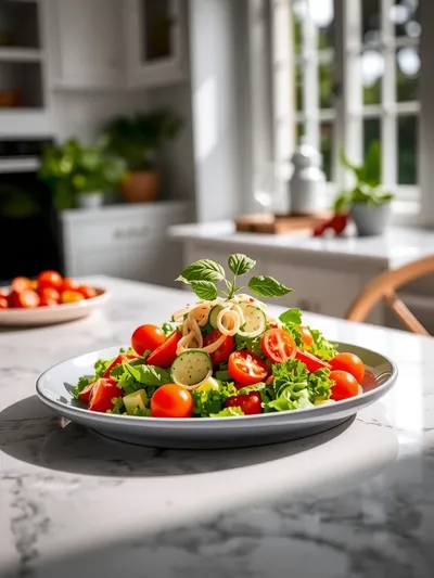Garden Salad – Fresh Summer Recipe - ready to serve